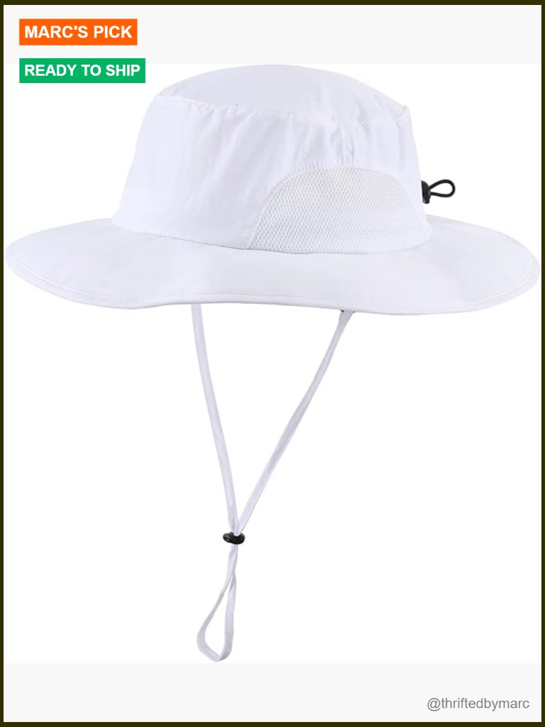 Upf50+ Wide Brim Sun Hat For Men Women Fishing Garden